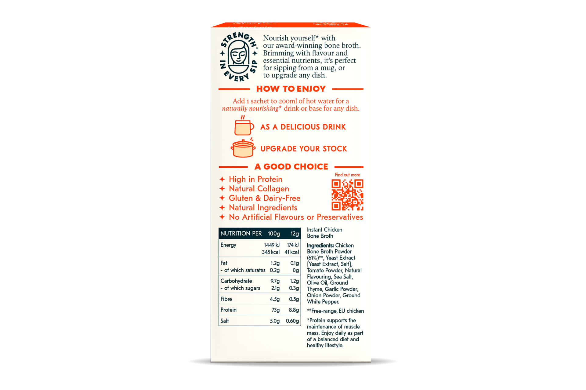 Freja Instant Bone Broth – Classic Chicken